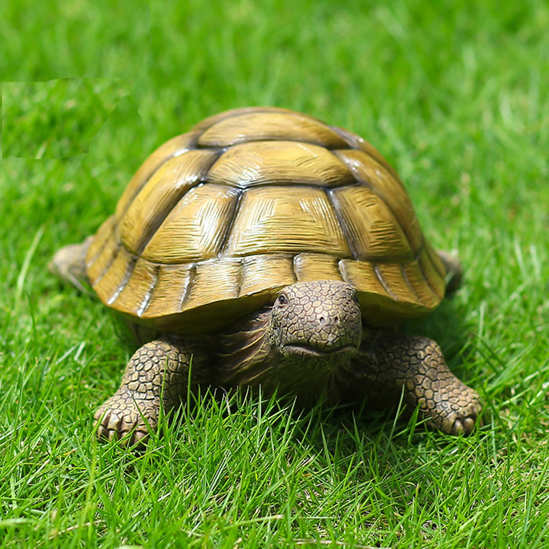 Marine Fish Tank - Tortue décorative en résine mignonne, tortue