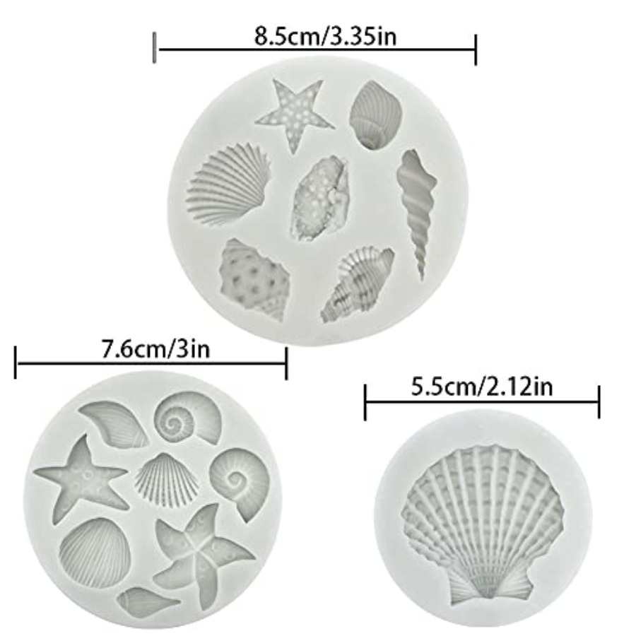 3 moules en silicone à thème m - Marine Coral avis et prix