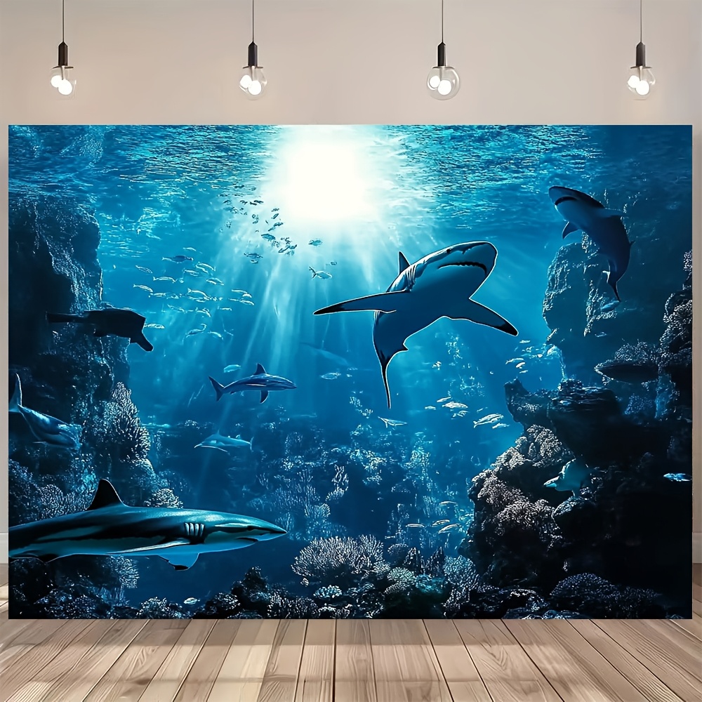 Tapisserie murale requin des p - Ocean Aquarium avis et prix